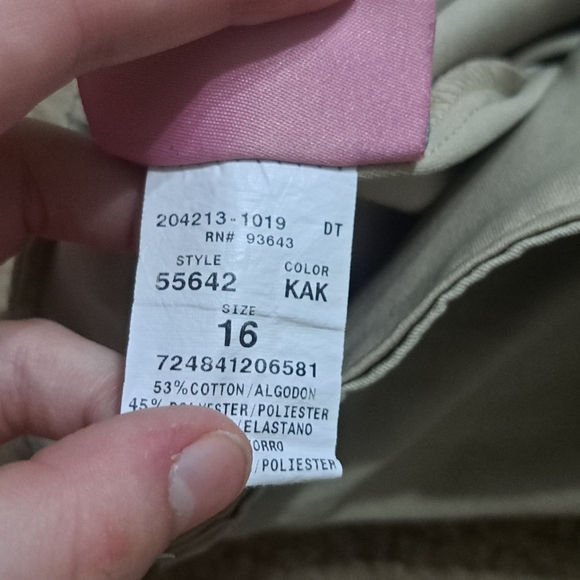 Classroom Uniform Khaki School Uniform Skorts Size 16 2 pack - Picture 4 of 5